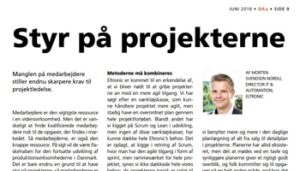 Læringskurven sikrer, at der er styr på projekterne